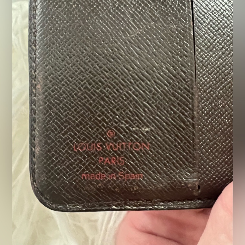 ❌SOLD❌ Louis Vuitton Damier Ebene Compact Snap Wallet & Zipper Coin Pouch - Picture 5 of 12